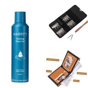 Gift set for him /wallet / shaving gel and 25in one kit screwdriver